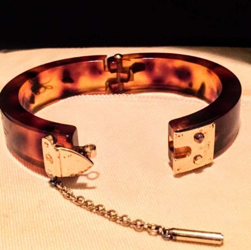 Louis Vuitton Tortoiseshell and Gold Bracelet